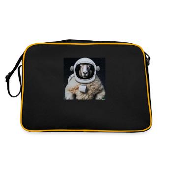 Les moutons stronautes conquièrent l’espace !? - Sac Retro - noir/or - Dos