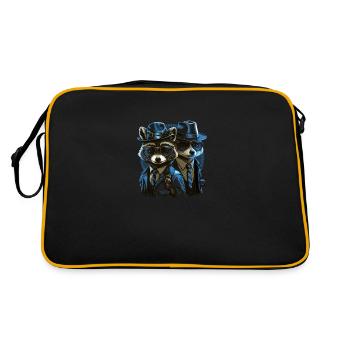 Racoons - Retro Bag - black/gold - Back