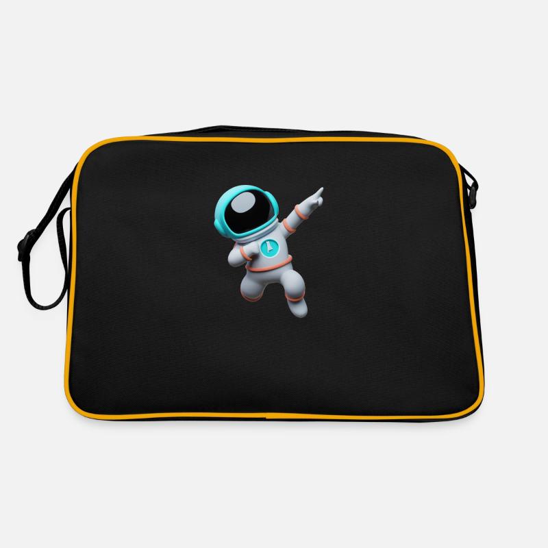 3D Astronaut Retro Tasche