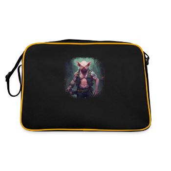 Cute Christmas Shirts Awesome Funny Bday Jokes - Retro Bag - black/gold - Back