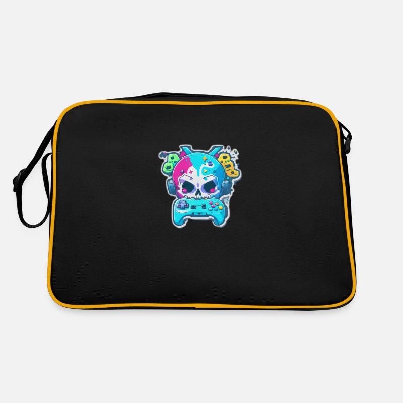 Skullhead Controller - Retro Bag - black/gold