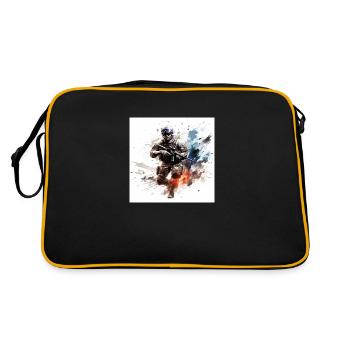 COD gaming art shooter 2 - Retro Bag - black/gold - Back