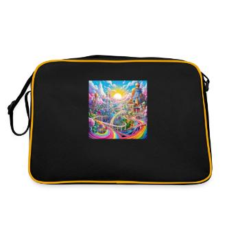 icecrusher Cartographic Pencil Art Color - Retro Tasche - Schwarz/Gold - Hinten