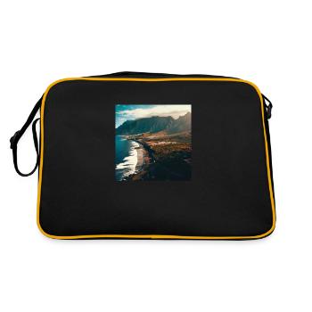 Montagnes de l’île - Sac Retro - noir/or - Dos