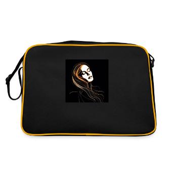 sinnliche femme Fatale - Retro Tasche - Schwarz/Gold - Hinten