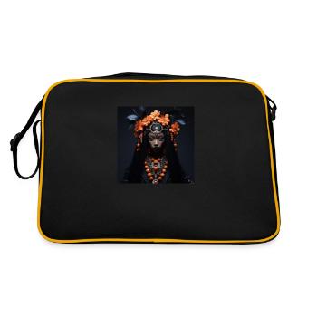 FLOWER - Retro Bag - black/gold - Back