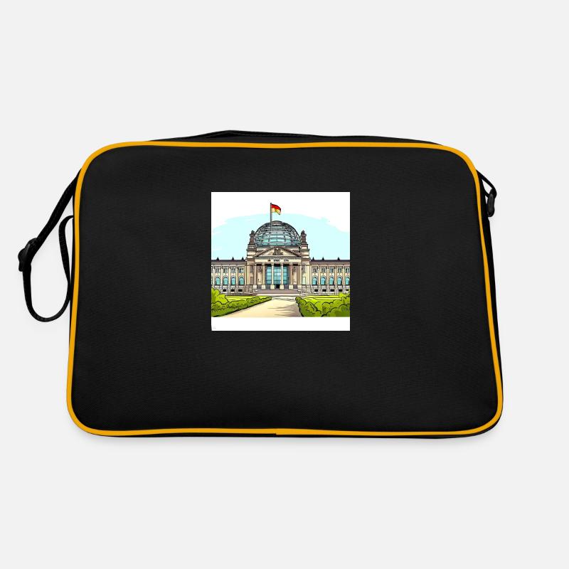 Berliner Bundestag Retro Tasche