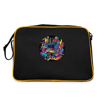90s Revival: The Nostalgia Experience - Retro Bag - black/gold - Back