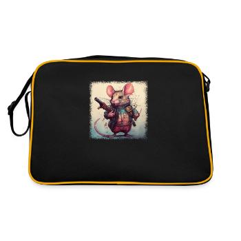 joke funny we will rat everything is okay fun - Retro Bag - black/gold - Back