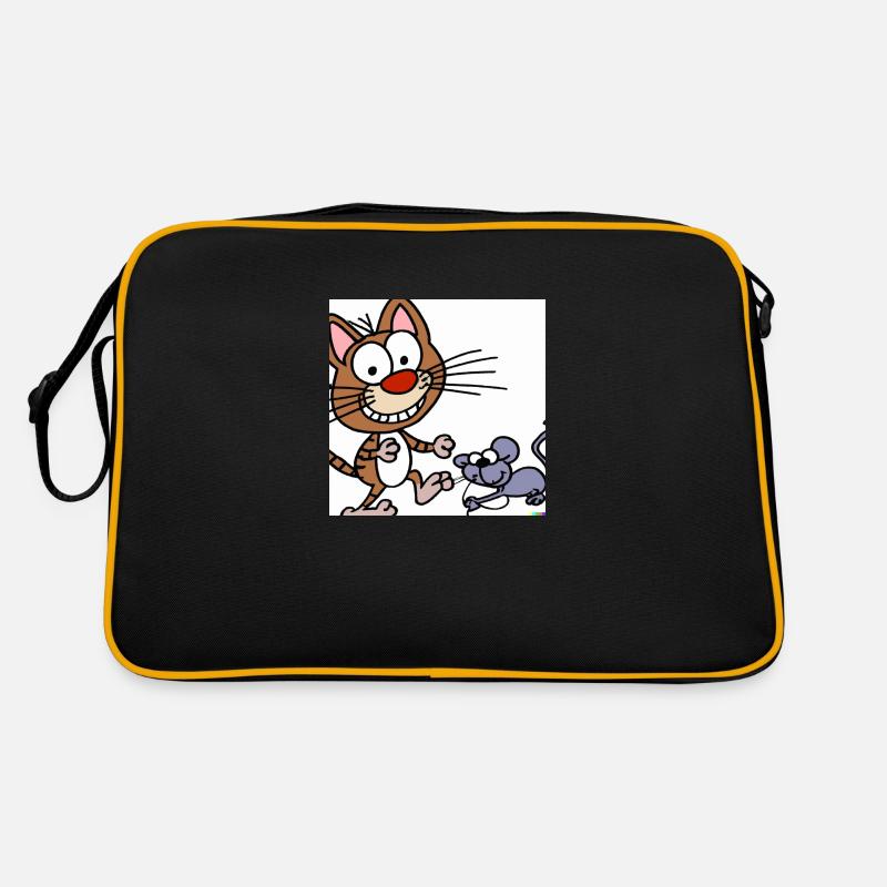 chat et souris Sac Retro