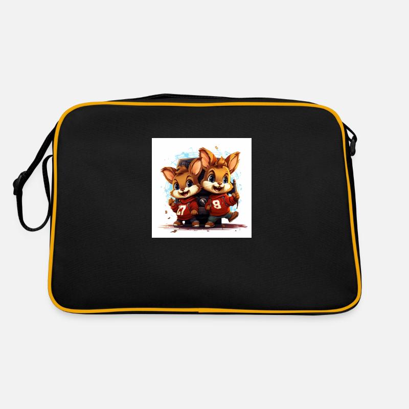 Chippis Musik - Retro Tasche - Schwarz/Gold