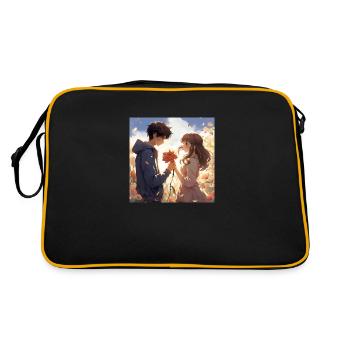 Love Flower Boy et Girl - Sac Retro - noir/or - Dos