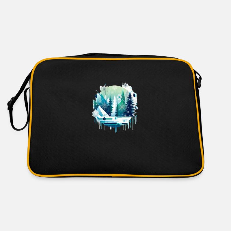 Winter World - Retro Bag - black/gold