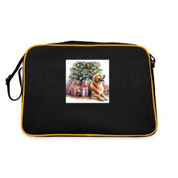 Goldie Christmas - Retro Bag - black/gold - Back