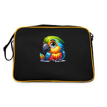 Perroquet Fantaisie - Sac Retro - noir/or - Dos
