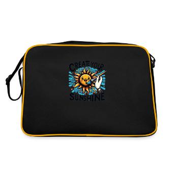 Create Your Sunshine - Retro Bag - black/gold - Back