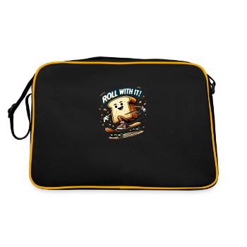 Roll with It - Retro Bag - black/gold - Back