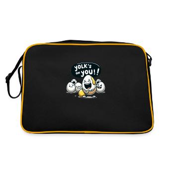 Yolk's on you - Retro Bag - black/gold - Back