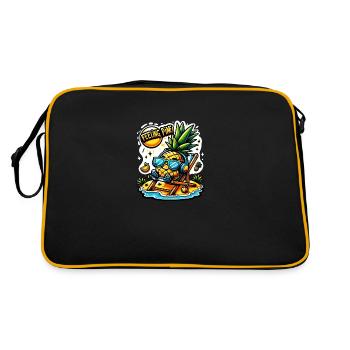 Feeling Pine - Retro Bag - black/gold - Back