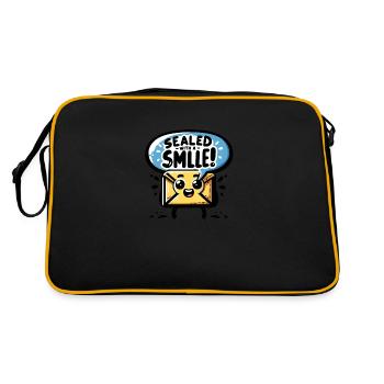 Scellé avec un sourire - Sac Retro - noir/or - Dos