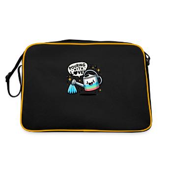 Pouring With Love - Retro Bag - black/gold - Back