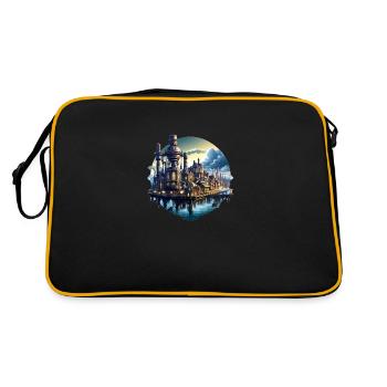 Steampunk City - Retro Bag - black/gold - Back