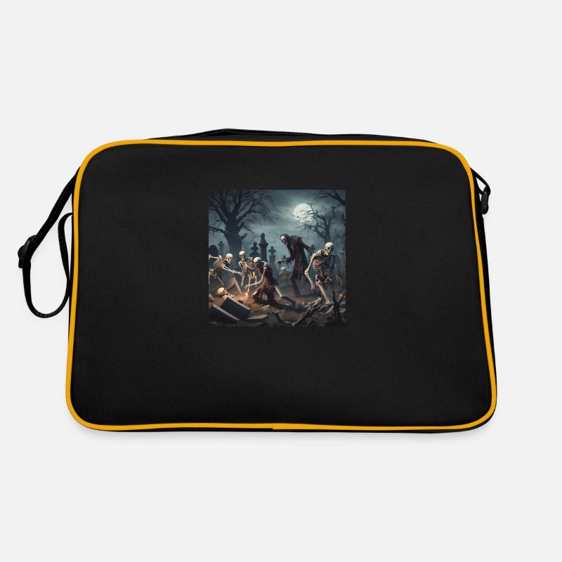 Skellet Cemetery Retro Bag
