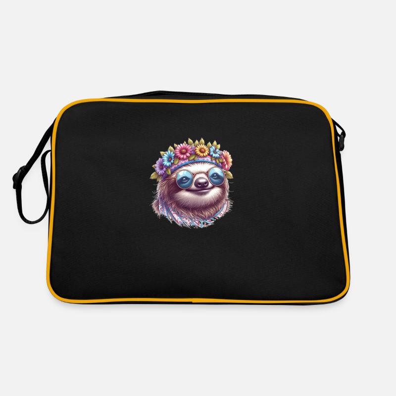 Faultier Hippie Retro Tasche
