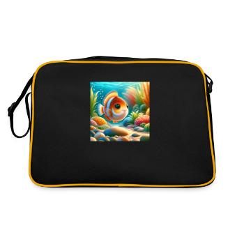Sweet fish - Retro Bag - black/gold - Back