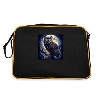 Hibou - Sac Retro - noir/or - Dos