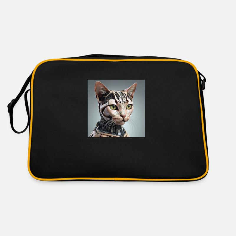 Robot Cat Retro Bag