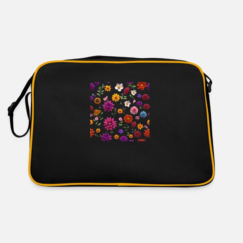 Fleurs 2 Sac Retro