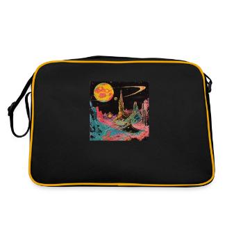 Planète - Sac Retro - noir/or - Dos