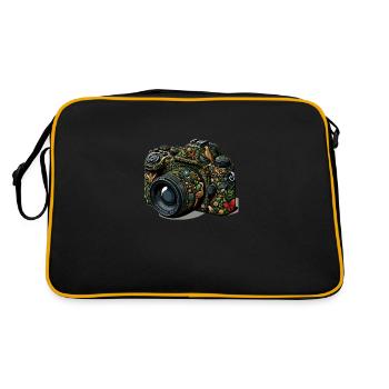 Caméra Nature Design - Sac Retro - noir/or - Dos