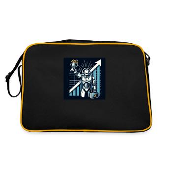 Automatic Earning - Trophy third product - Retro Bag - black/gold - Back