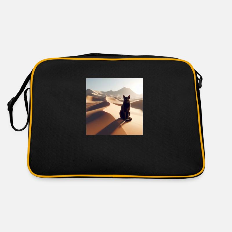 A true cat in a desert 2 - Sac Retro - noir/or