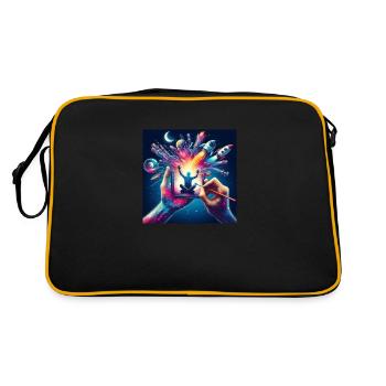 artwork - Retro Bag - black/gold - Back
