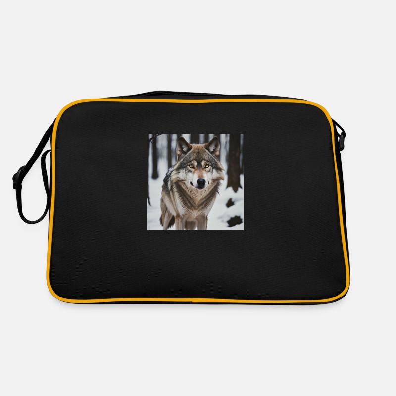 Loup - Sac Retro - noir/or