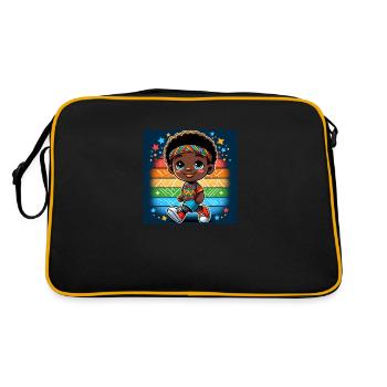 Freedom - Retro Bag - black/gold - Back