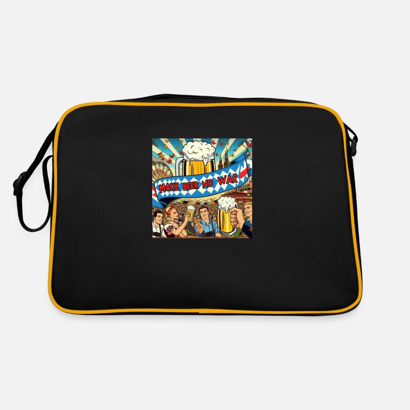 MAKE BEER NO WAR 3 Retro Tasche
