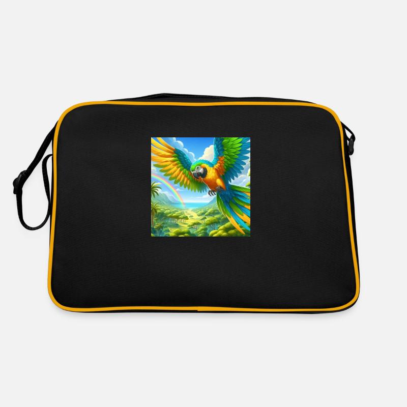 Papagei Retro Tasche