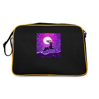 Renne au galop - Sac Retro - noir/or - Dos