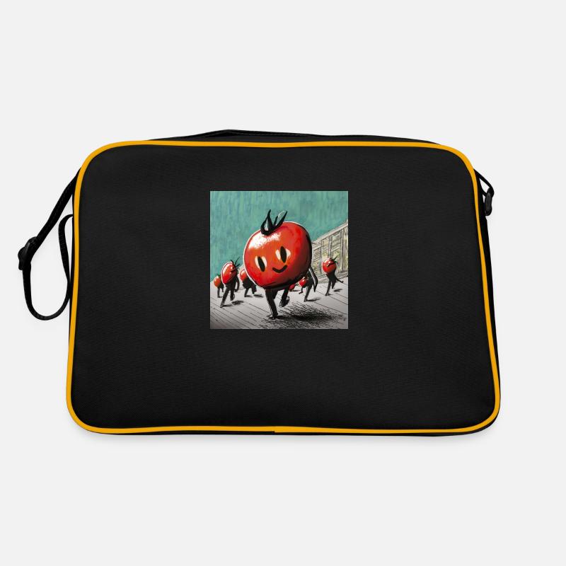 Mars des tomates - Sac Retro - noir/or
