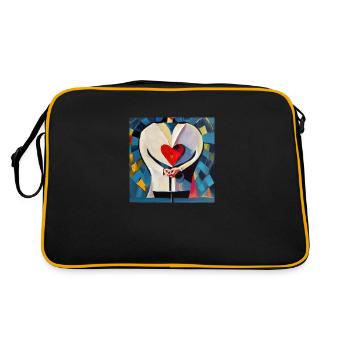 What is left? - Retro Bag - black/gold - Back