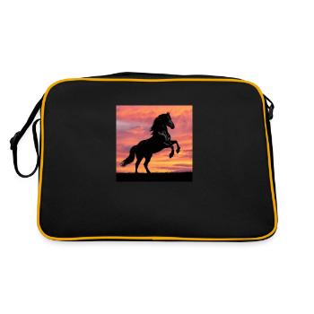 Cheval frison SunStar - Sac Retro - noir/or - Dos