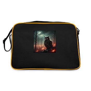 PRIMAL HIBOU - Sac Retro - noir/or - Dos