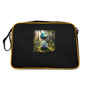 Notre temps presse ! (B) - Sac Retro - noir/or - Dos