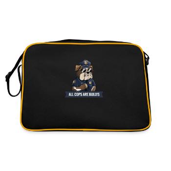 ALL COPS ARE BULLYS - Retro Bag - black/gold - Back