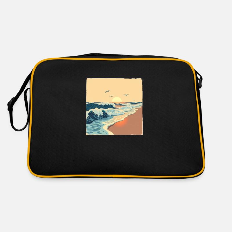 Endless Waves – Retro Beach Vibes Retro Tasche