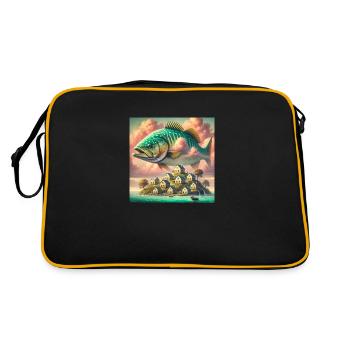 Le poisson volant - Sac Retro - noir/or - Dos